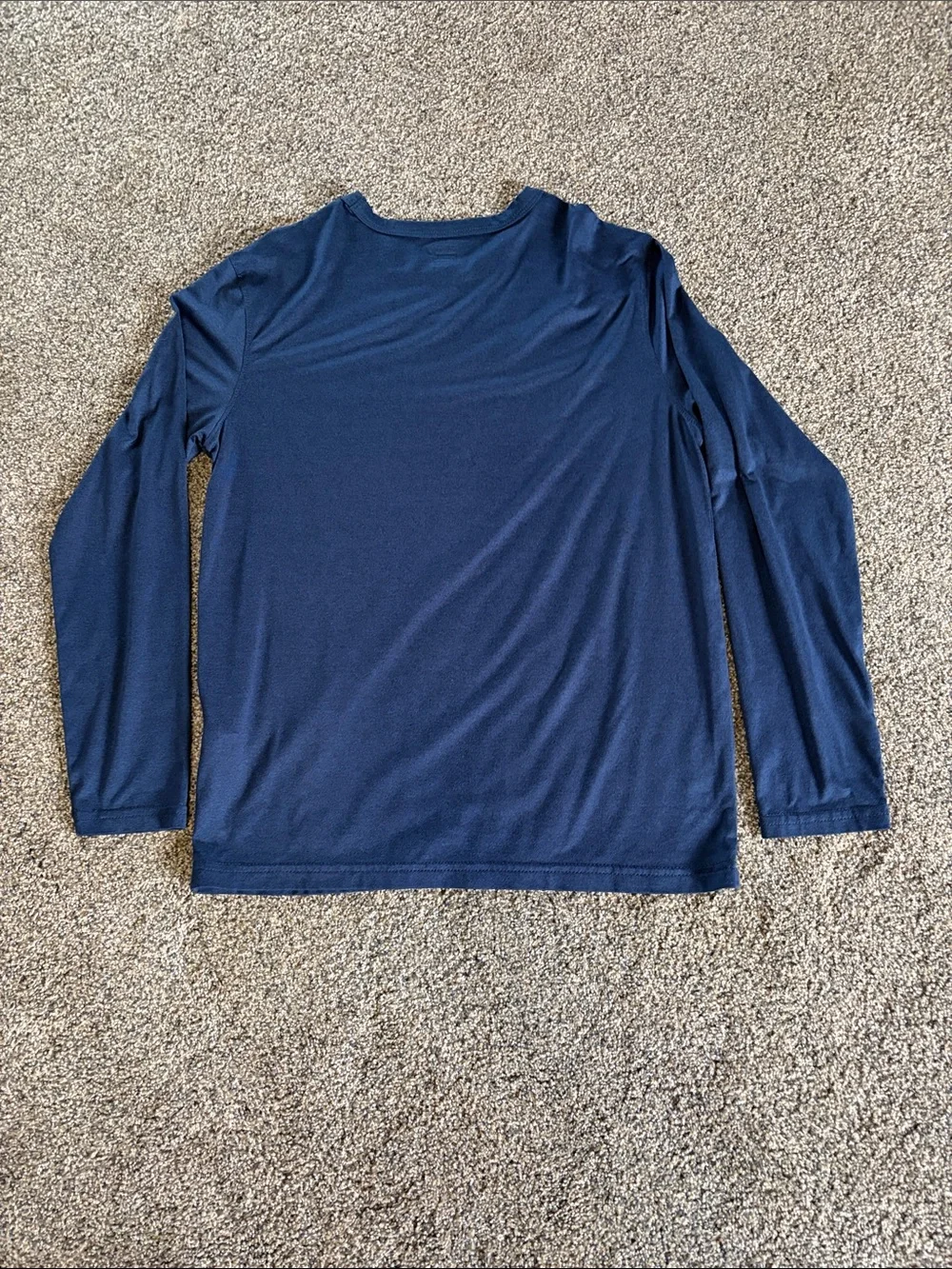 Boys Old Navy Navy Long Sleeve Crew Tee Size L 10-12